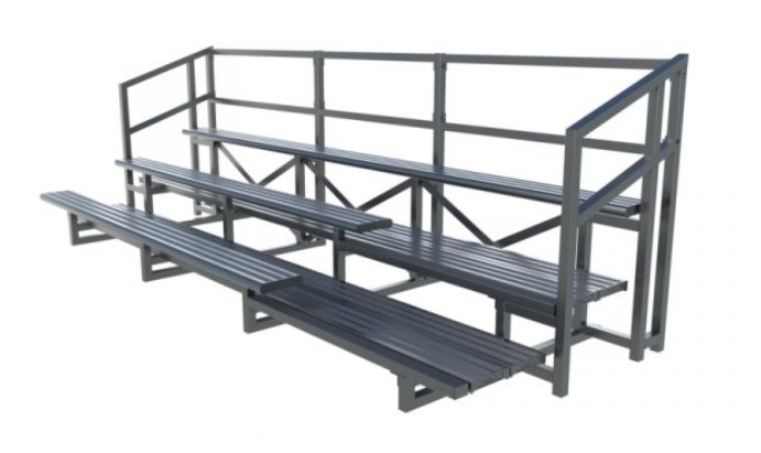 Image 1 for Aluminium Grandstand Seating - 3 Tier